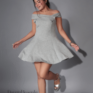 off shoulder skater dress