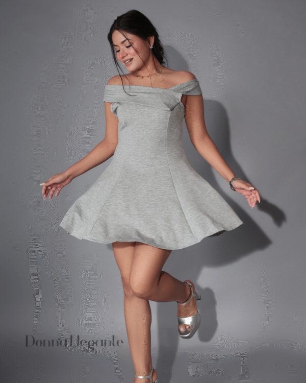 off shoulder skater dress