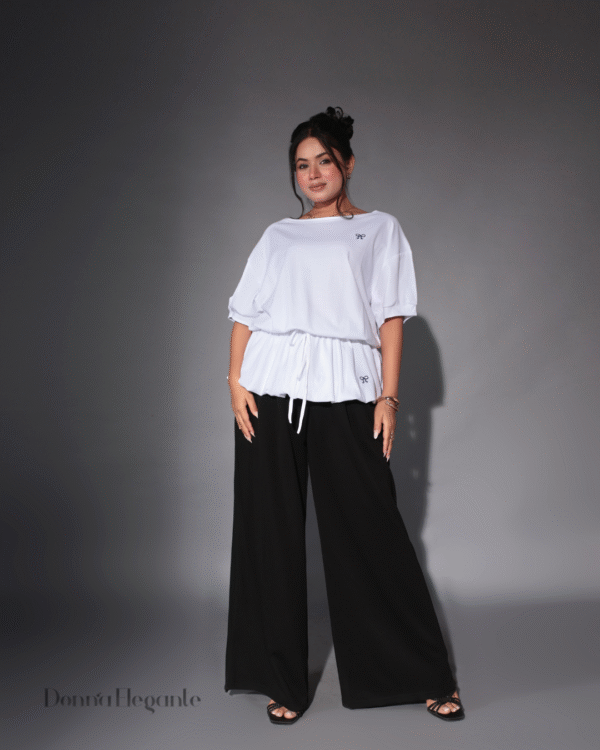 white peplum top women